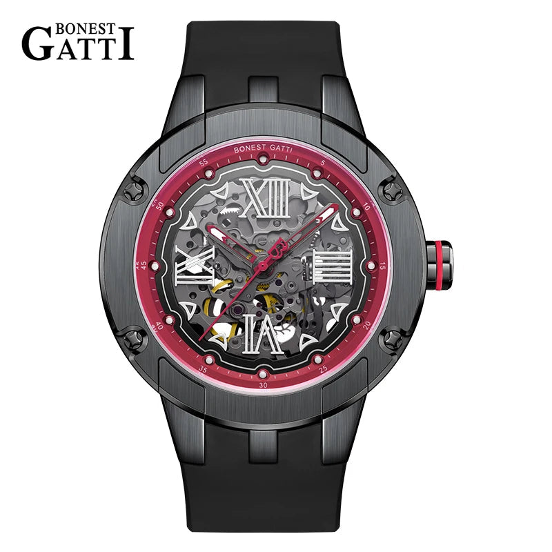 Bonest Gatti Skeleton Luxus Automstikuhr in 3 Varianten Michas.Zeithaus