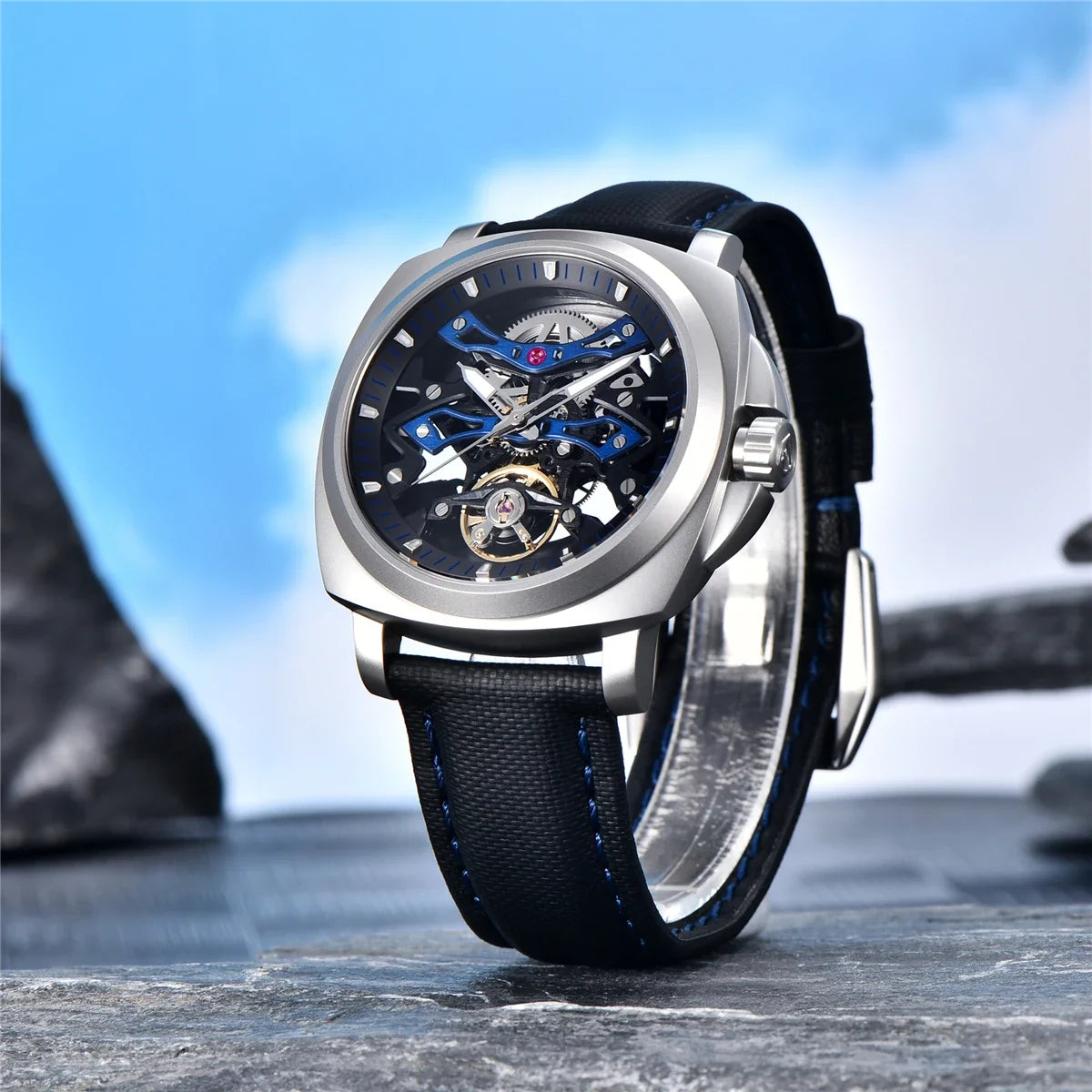Pagani Design Luxury 40mm Luminous Dial Mechanical Automatic Watches 100m Waterproof Hollow Business Watch for Men YS017 Reloj Michas.Zeithaus