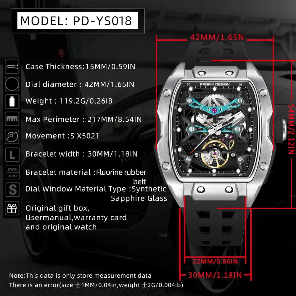 2024 Pagani Design PD-YS018 Automatikuhr Michas.Zeithaus