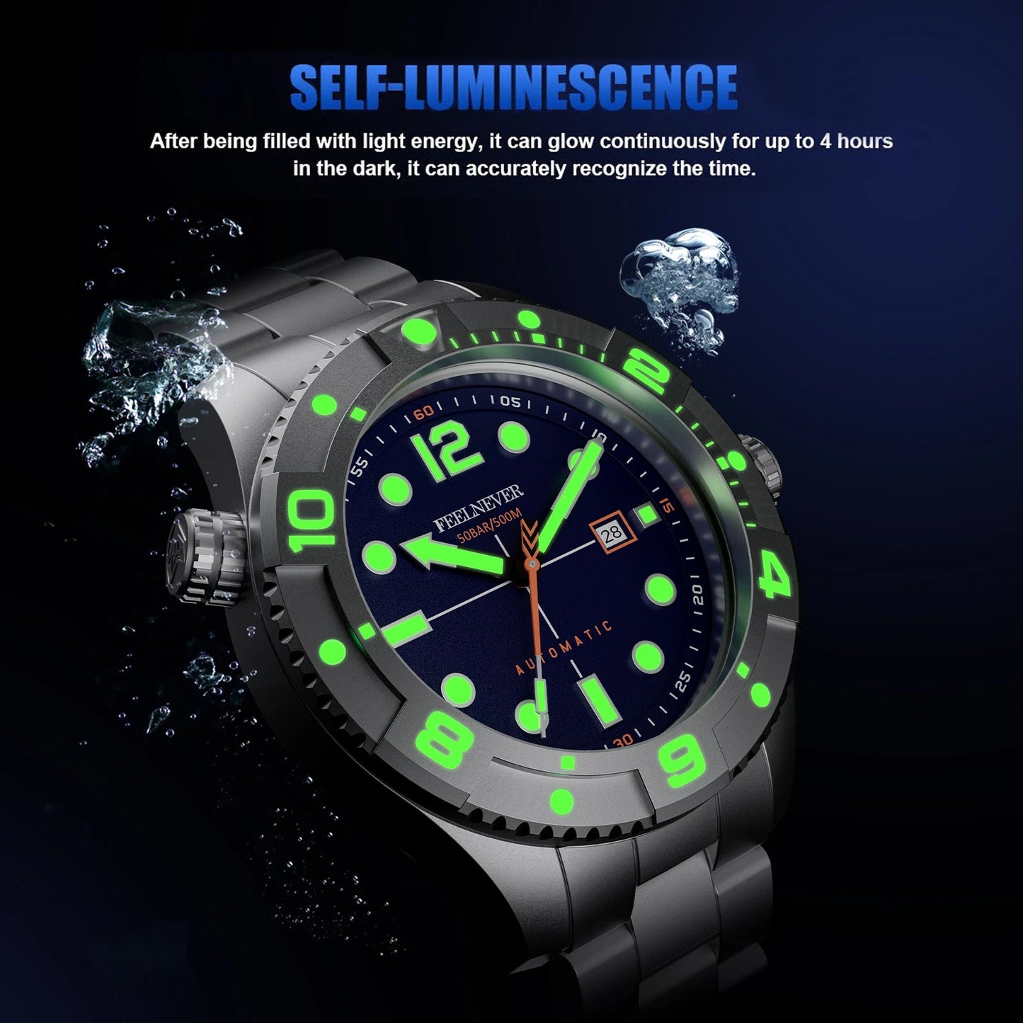 LIGE -FEELNEVER FN1802 Taucher Automatikuhr Michas.Zeithaus