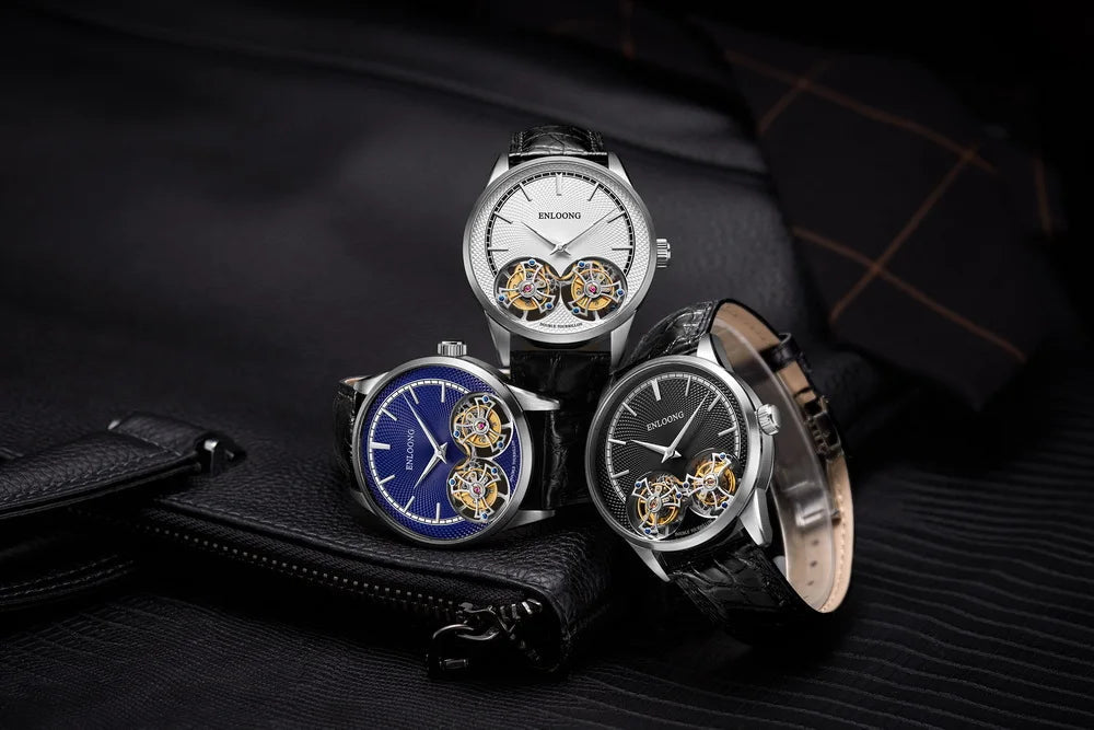 ENLOONG Luxuriöse Automatikuhr Double Tourbillon Watches Michas.Zeithaus