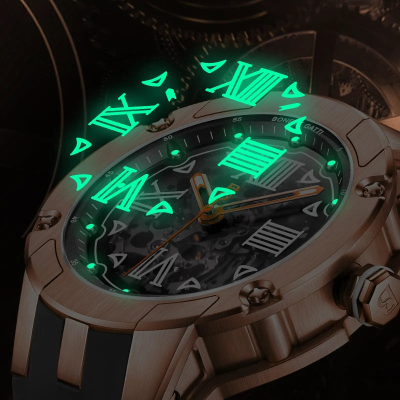 Bonest Gatti Skeleton Luxus Automstikuhr in 3 Varianten Michas.Zeithaus