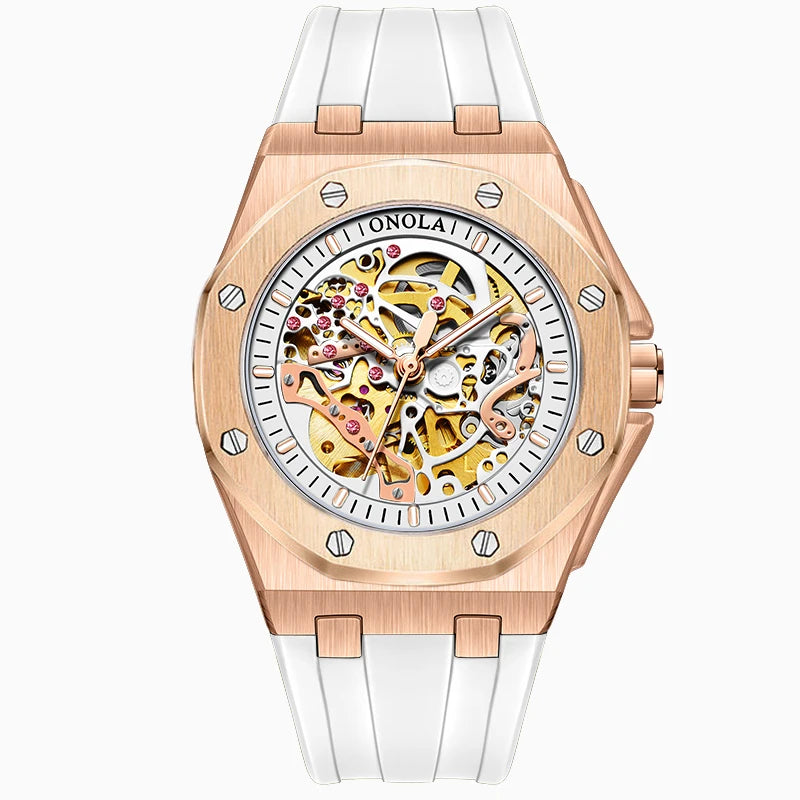 Sportlich elegante ONOLA Automatikuhr in 9 Varianten
