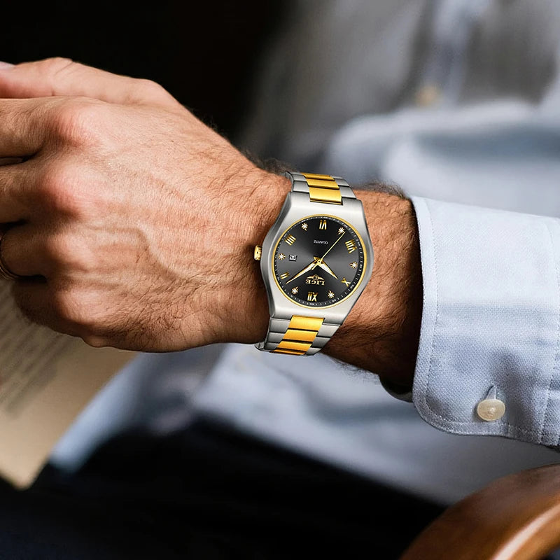 LIGE 2025 neue einfache Business-Herrenuhr Quarz-Armbanduhr