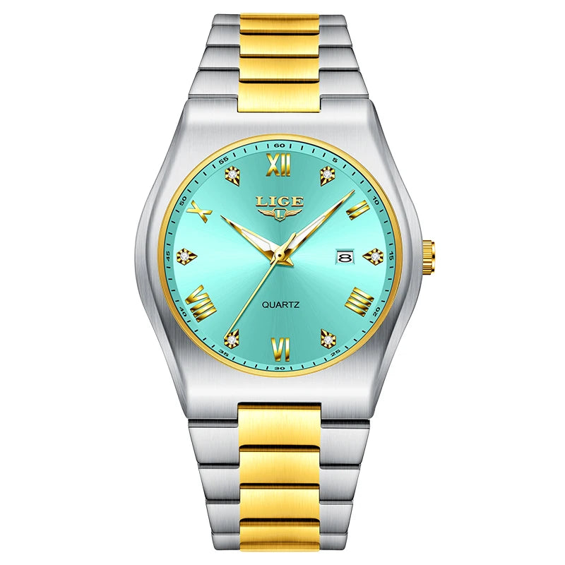 LIGE 2025 neue einfache Business-Herrenuhr Quarz-Armbanduhr