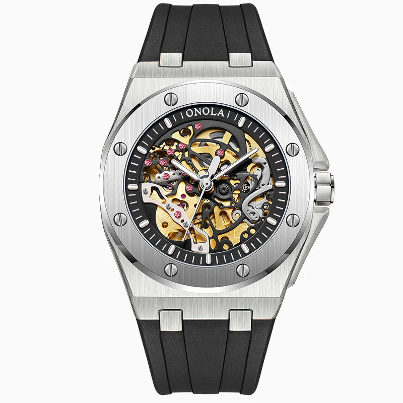 Sportlich elegante ONOLA Automatikuhr in 9 Varianten