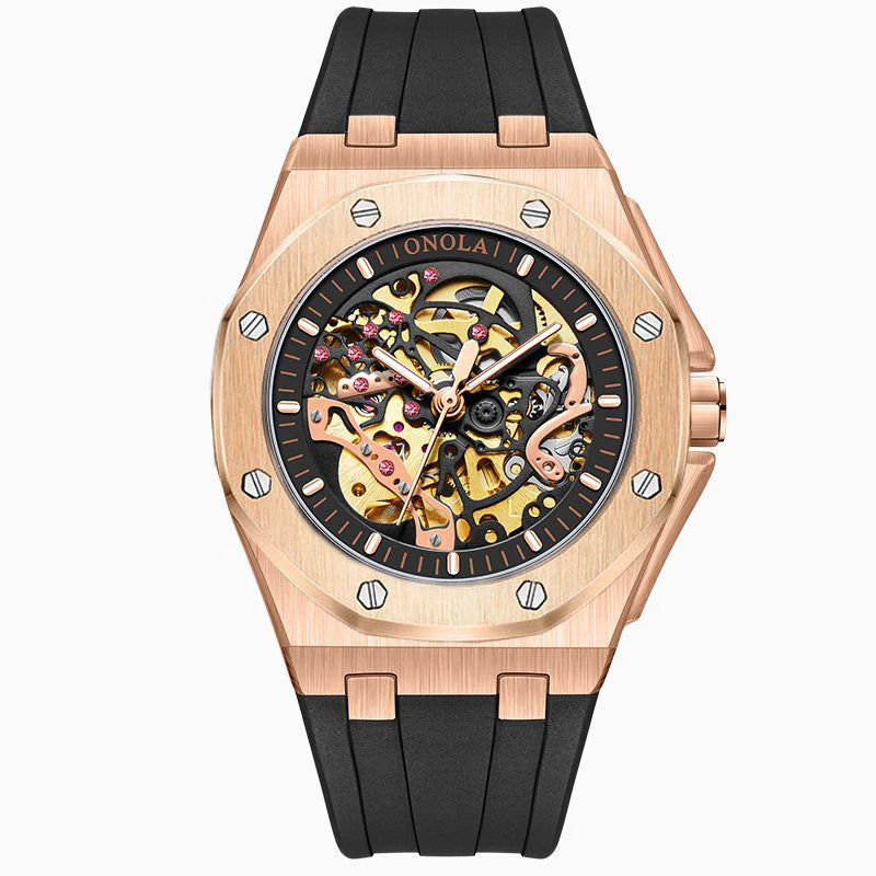 Sportlich elegante ONOLA Automatikuhr in 9 Varianten