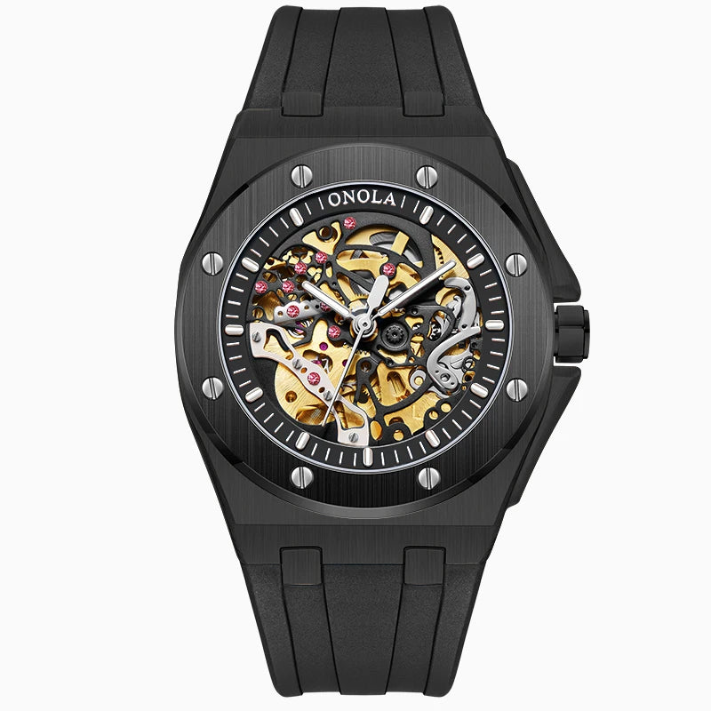 Sportlich elegante ONOLA Automatikuhr in 9 Varianten