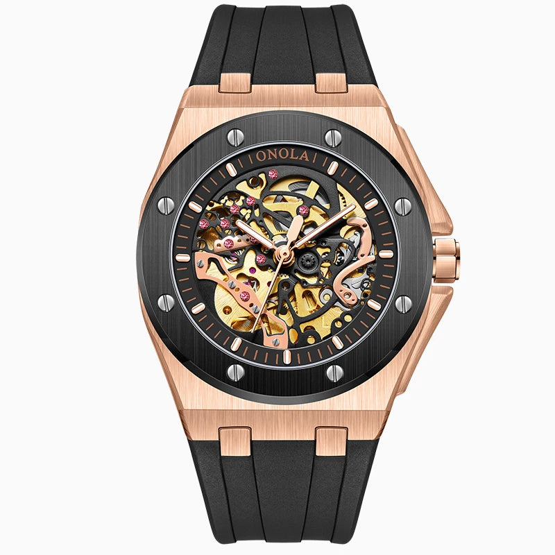 Sportlich elegante ONOLA Automatikuhr in 9 Varianten