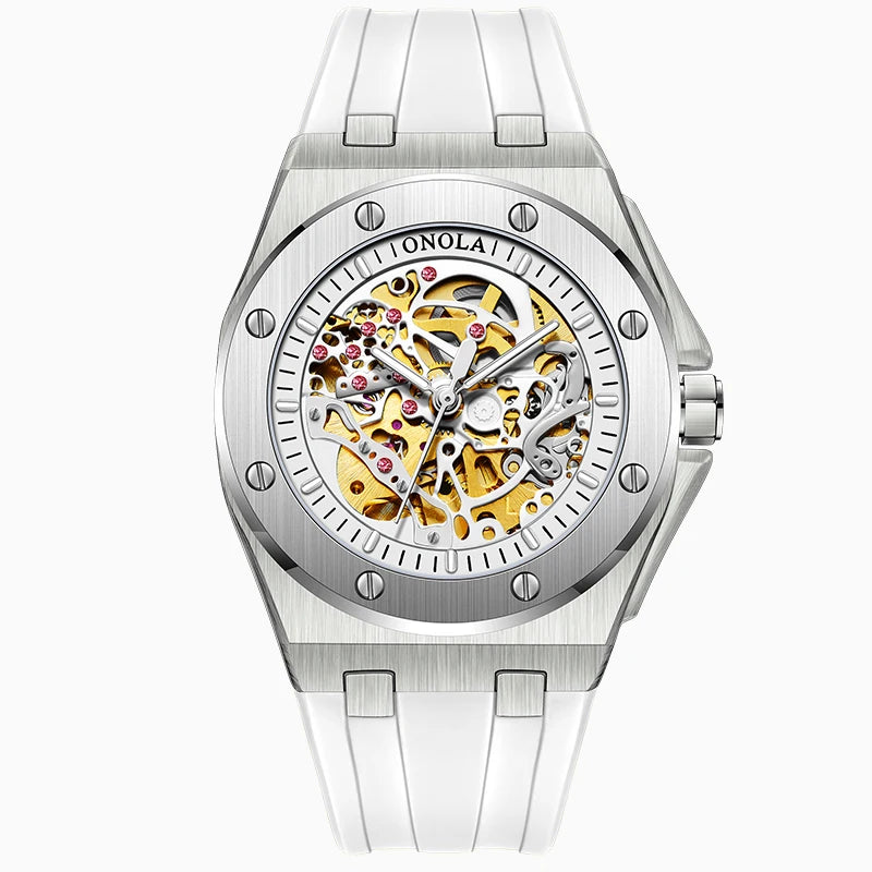 Sportlich elegante ONOLA Automatikuhr in 9 Varianten