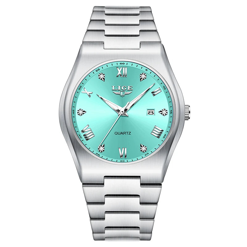 LIGE 2025 neue einfache Business-Herrenuhr Quarz-Armbanduhr