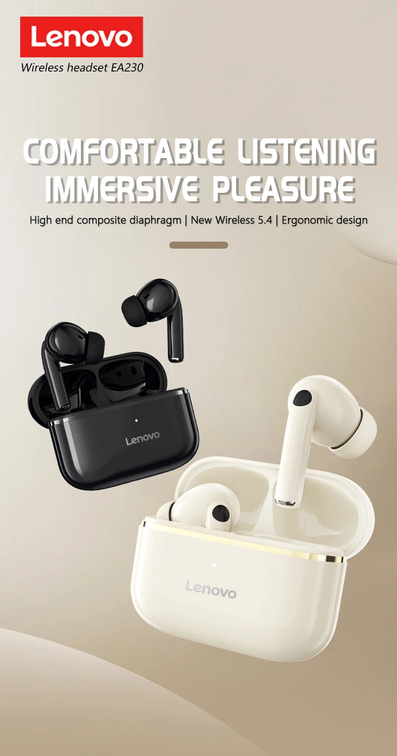 Lenovo EA230 In-Ear-Ohrhörer 360° Stereo-Soundeffekte TWS-Kopfhörer Original 100 % kabellose Ohrhörer für Sportlauf