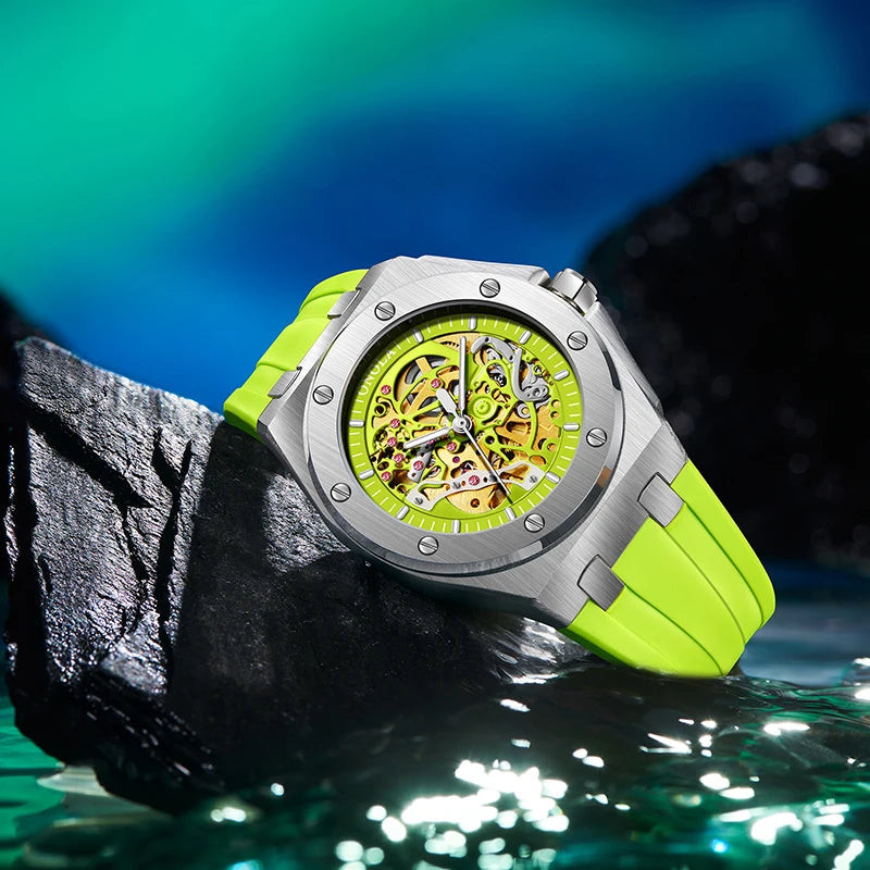 Sportlich elegante ONOLA Automatikuhr in 9 Varianten