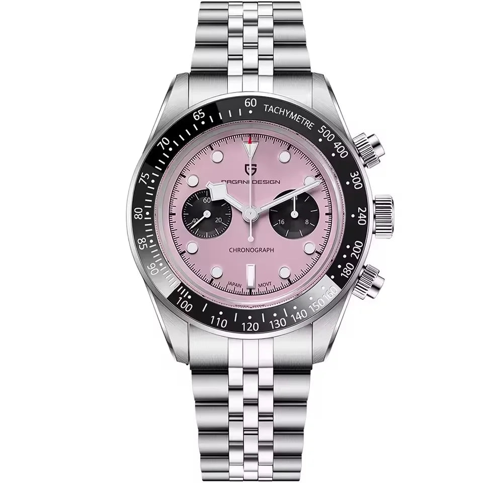PAGANI DESIGN Men's Watches New BB Panda Luxury Quartz Watch Men Sport Chronograph Stainless Steel Sapphire Mirror Waterproof Michas.Zeithaus