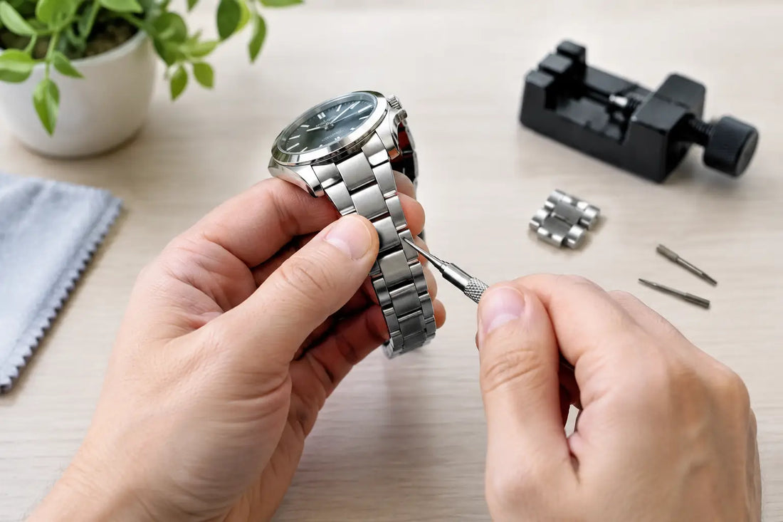 Metallarmband Uhr selbst anpassen leicht gemacht