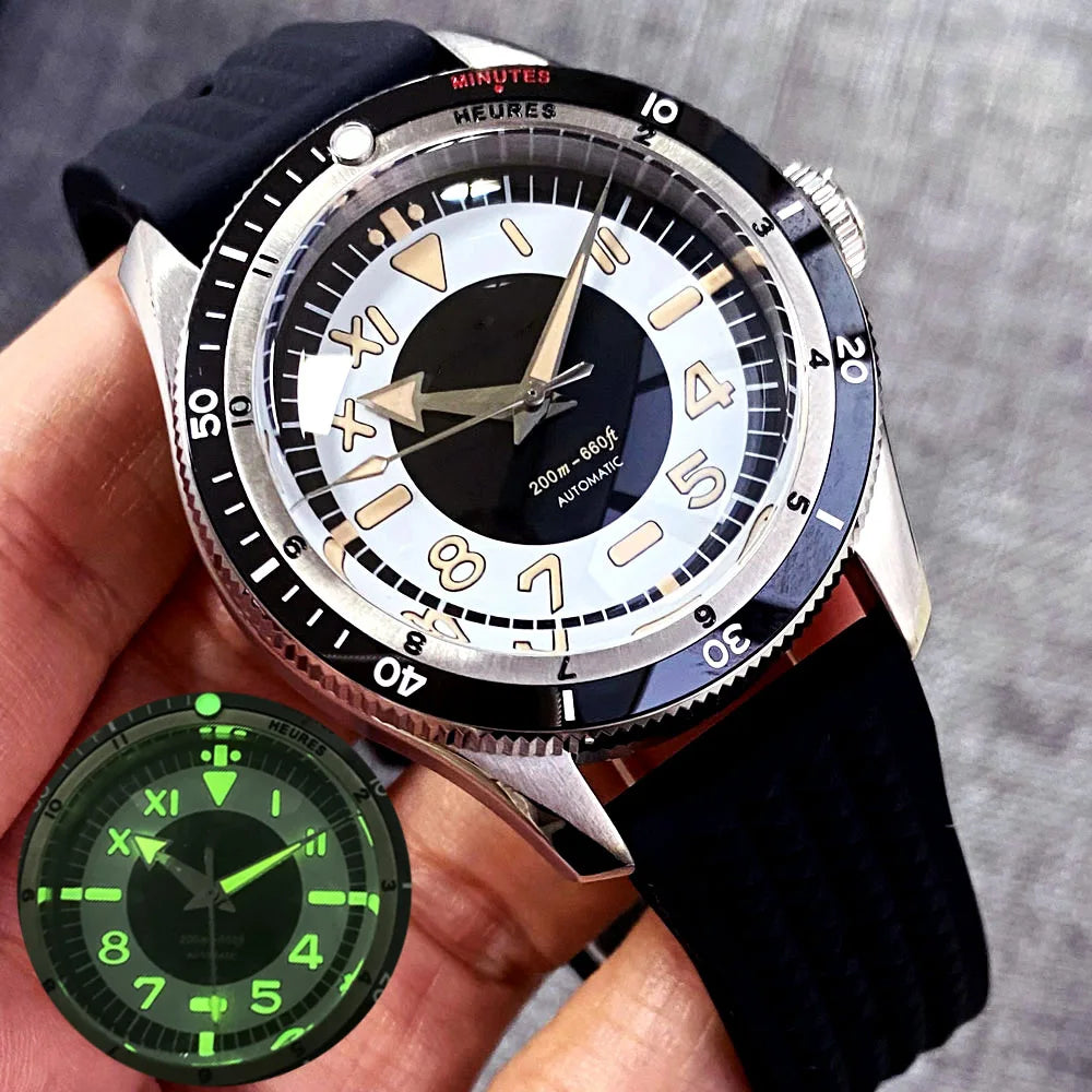 Tandorio 40mm Automatikuhr mit PT5000 oder NH35 Uhrwerk 20ATM Wasserdicht 