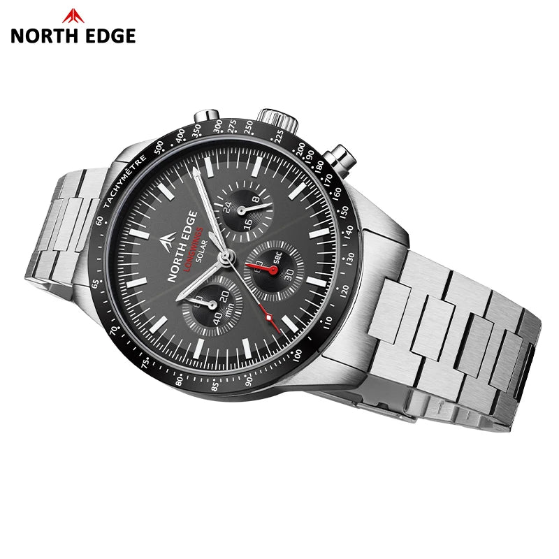 North Edge 2025 LONGWINGS Quartz Men Watch Waterproof 50M 316 Full Stainless Steel Luminous Pilot Watch Michas.Zeithaus