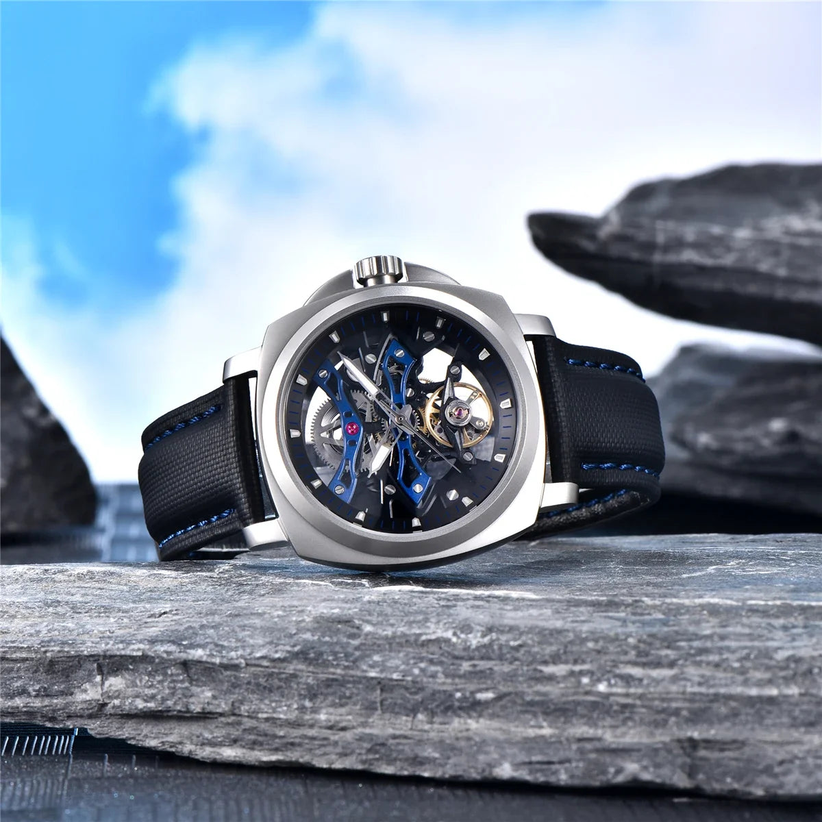 Pagani Design Luxury 40mm Luminous Dial Mechanical Automatic Watches 100m Waterproof Hollow Business Watch for Men YS017 Reloj Michas.Zeithaus