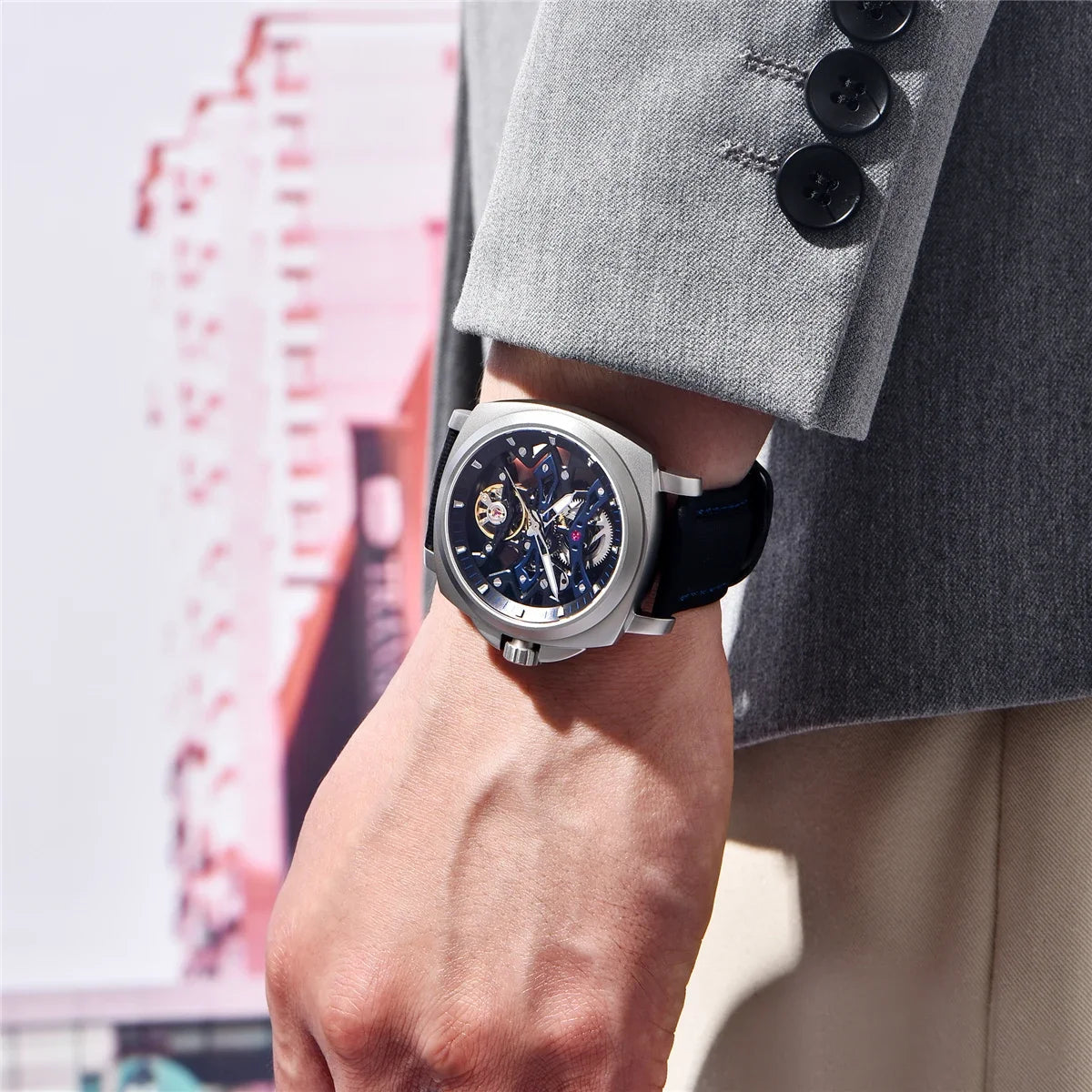 Pagani Design Luxury 40mm Luminous Dial Mechanical Automatic Watches 100m Waterproof Hollow Business Watch for Men YS017 Reloj Michas.Zeithaus