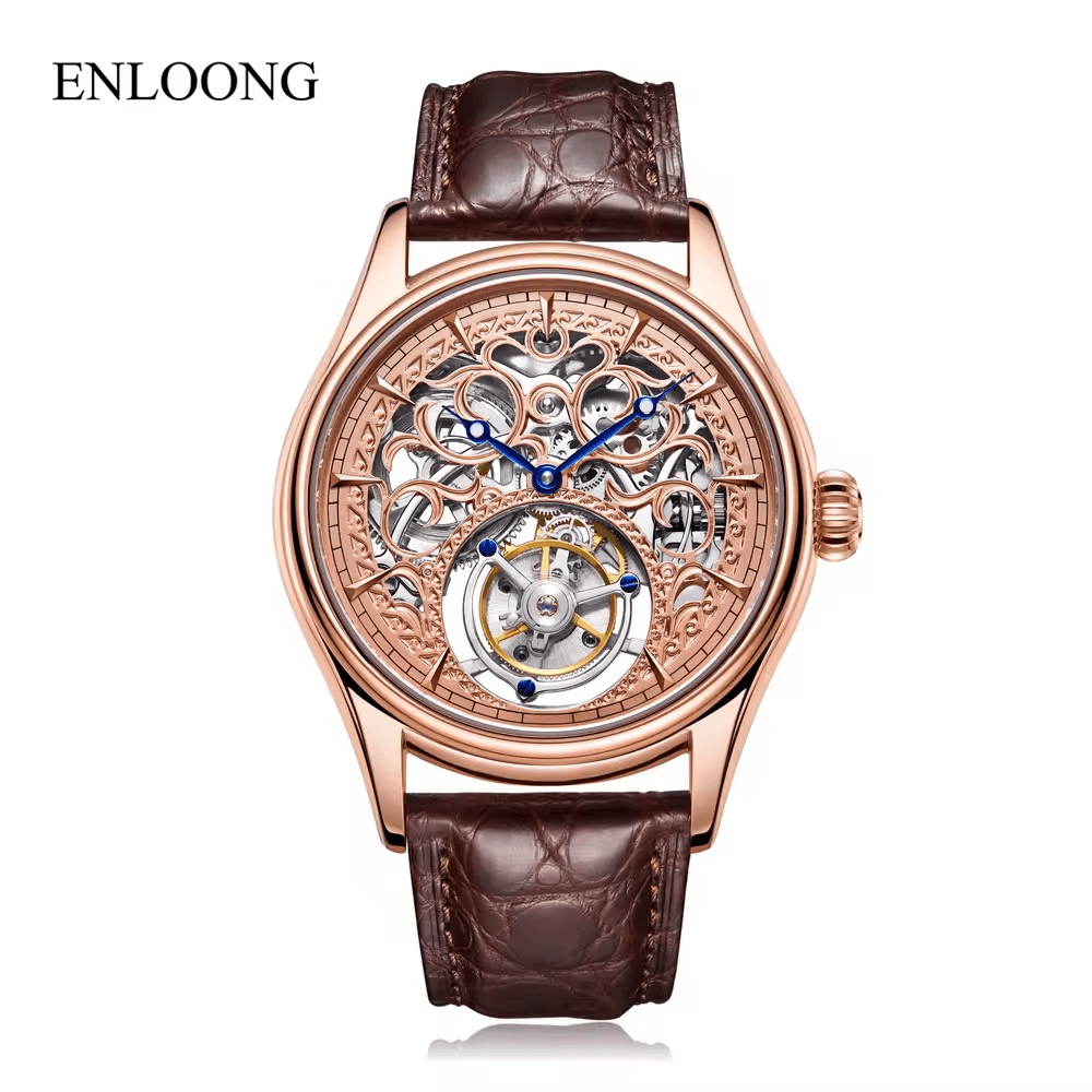 ENLOONG Skeleton Infinite Real Flying Tourbillon Mechanical Watch ELT2101 - Michas.Zeithaus