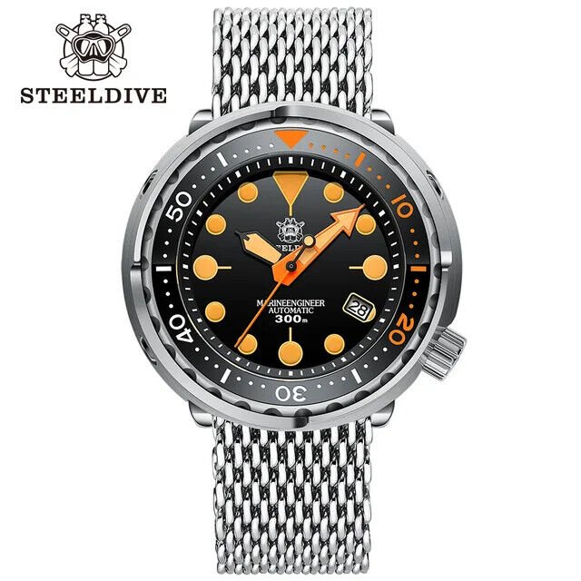 NEW Luxus STEELDIVE SD1975V Automatikuhr mit NH35 Bewegung - Michas.Zeithaus