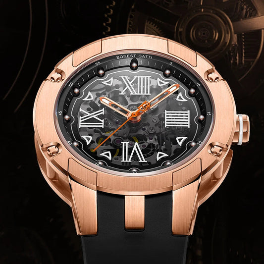 Bonest Gatti Skeleton Luxus Automstikuhr in 3 Varianten Michas.Zeithaus