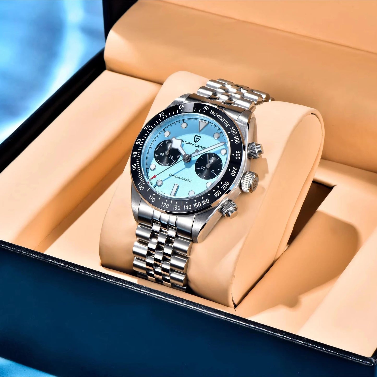 PAGANI DESIGN Men's Watches New BB Panda Luxury Quartz Watch Men Sport Chronograph Stainless Steel Sapphire Mirror Waterproof Michas.Zeithaus
