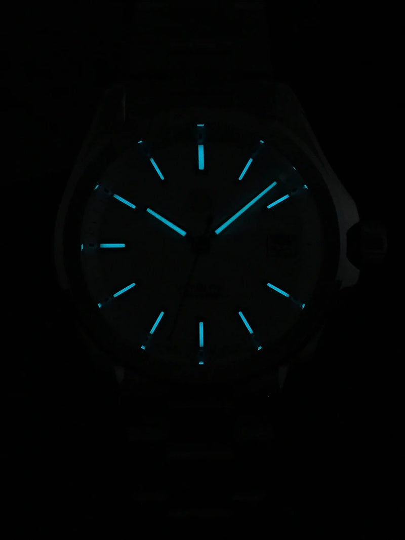 San Martin Modell SN0129 Gada Uhr 39 mm Wüstenstruktur mit NH35, Automatikuhr + Saphirglas, Wasserdicht, 100 M Leuchtend