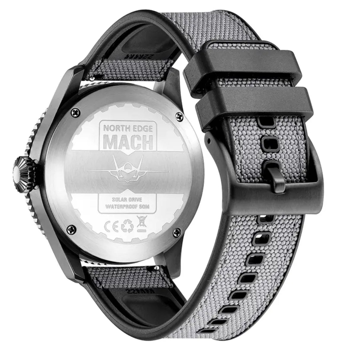 North Edge Solar Quarzuhr für Sport und Freizeit - Michas.Zeithaus