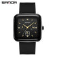 Sanda 1112 Fashion Quartz Watch with Silicone bracelet - Michas.Zeithaus
