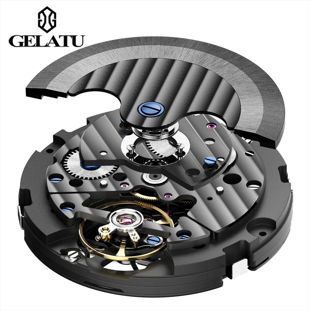 GELATU 6013 Hot Selling Exclusive movement design Mechanical Tourbillon Watch - Michas.Zeithaus