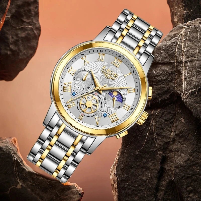 LIGE LG89106 Quartz Movt Watch for Men with Chronograph - Michas.Zeithaus