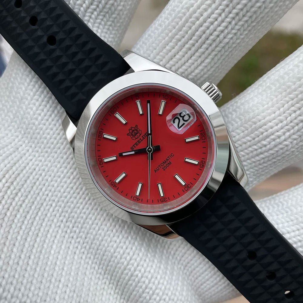 STEELDIVE SD1934 39mm Stainless Steel Case NH35 Automatic 200M Dive Watch - Michas.Zeithaus
