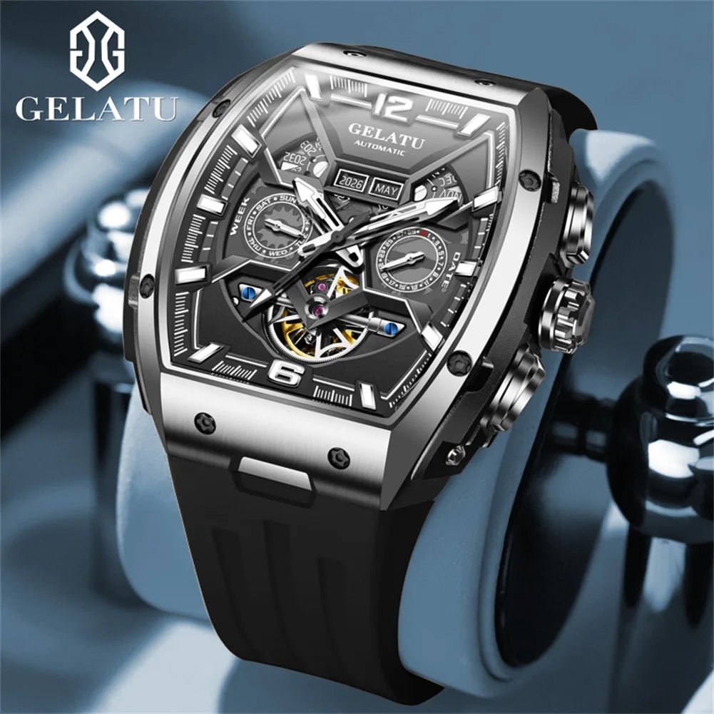 GELATU 6013 Hot Selling Exclusive movement design Mechanical Tourbillon Watch - Michas.Zeithaus