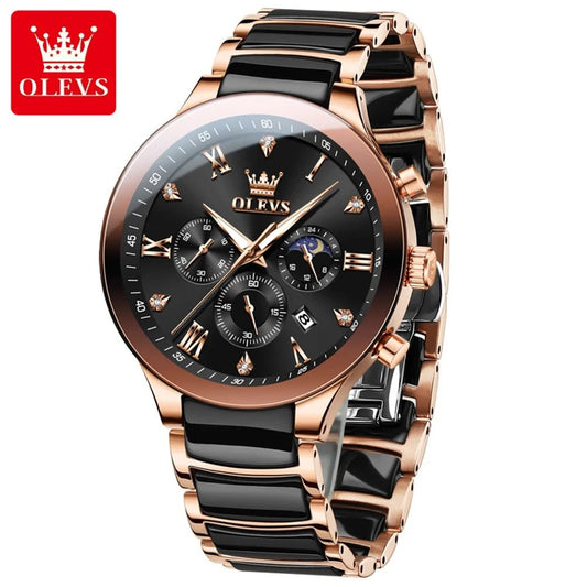 OLEVS 7004 Classic Luxus Quarzuhr mit Chronograph - Michas.Zeithaus