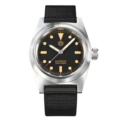 San Martin Modell SN029-G-C Pilot Vintage Automatikuhr wasserdicht 20Bar