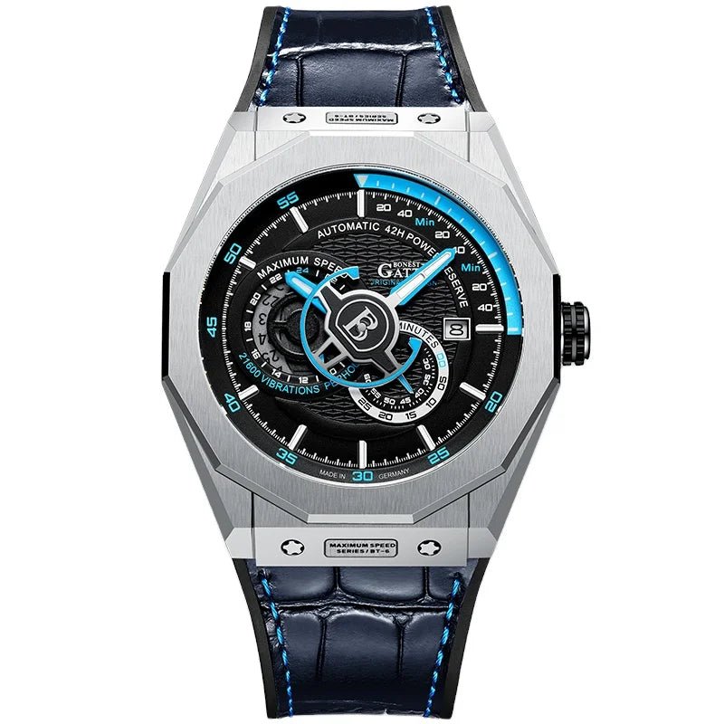 BONEST GATTI 8601 Automatic Mechanical Sport Waterproof Watch - Michas.Zeithaus