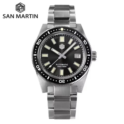 San Martin Modell SN0007 41mm V4 Taucheruhr mit NH35 Automatikuhrwerk Sapphire Glas Datumsanzeige 200m Wasserdicht