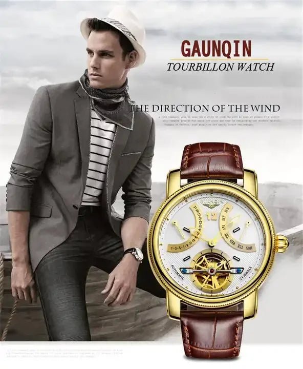 Automatic Movement GUANQIN 16009 Business Mechanical Watch - Michas.Zeithaus