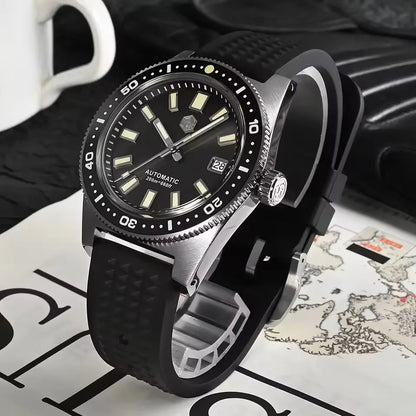 San Martin Modell SN0007 41mm V4 Taucheruhr mit NH35 Automatikuhrwerk Sapphire Glas Datumsanzeige 200m Wasserdicht