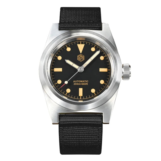 San Martin Modell SN029-G-C Pilot Vintage Automatikuhr wasserdicht 20Bar