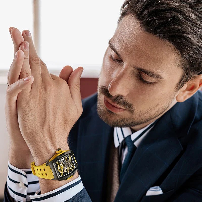 Bonest Gatti 5502 Luxury Fashion Waterproof Skeleton Mechanical Automatic Watch - Michas.Zeithaus