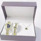 S536F Geschenkbox mit Quarzuhr, Armreif und Kette - Michas.Zeithaus