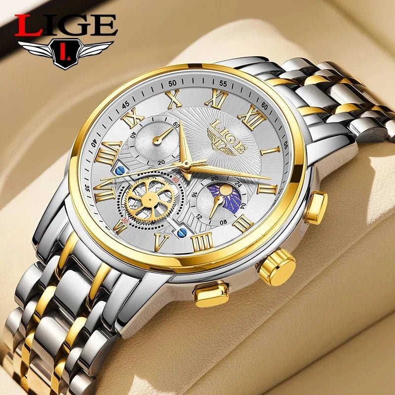 LIGE LG89106 Quartz Movt Watch for Men with Chronograph - Michas.Zeithaus