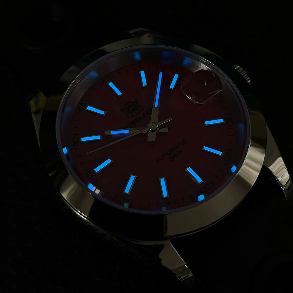 STEELDIVE SD1934 39mm Stainless Steel Case NH35 Automatic 200M Dive Watch - Michas.Zeithaus
