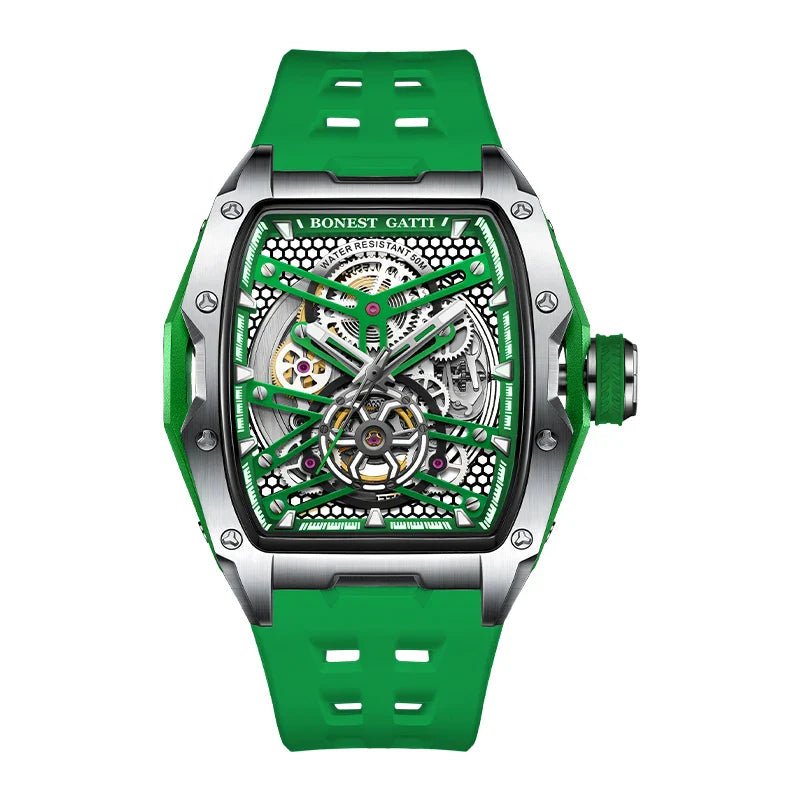 Bonest Gatti 5502 Luxury Fashion Waterproof Skeleton Mechanical Automatic Watch - Michas.Zeithaus