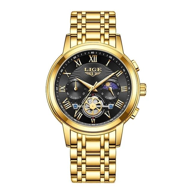 LIGE LG89106 Quartz Movt Watch for Men with Chronograph - Michas.Zeithaus