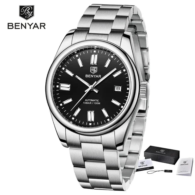 BENYAR 5185 Automatic Mechanical Watch Stainless Steel - Michas.Zeithaus