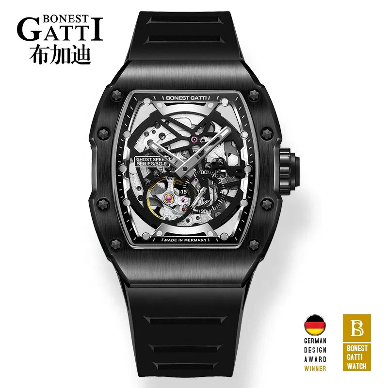 BONEST GATTI 9902 Luminous Luxury Automatic Mechanical Watch - Michas.Zeithaus