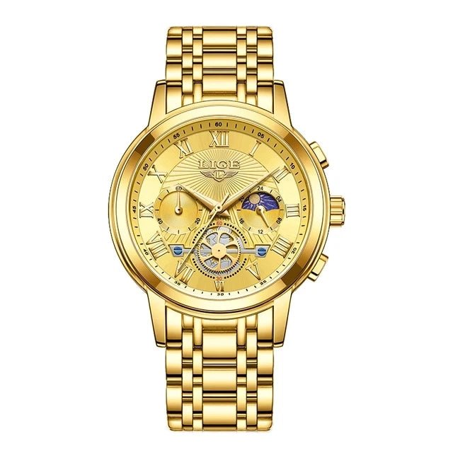 LIGE LG89106 Quartz Movt Watch for Men with Chronograph - Michas.Zeithaus